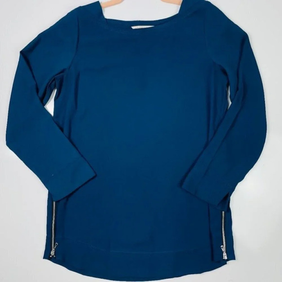 SOFT SURROUNDINGS Lisse Semi‎ Sheer Pullover Blouse - Picture 4 of 9